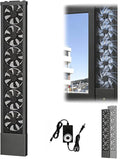 Vertical Window Exhaust Fan for Sliding Windows-Easy Tool-Free Installation by Unknown