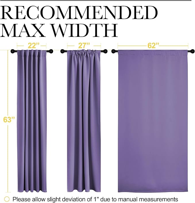 NICETOWN Blackout Curtain Panels Window Draperies - Image 7