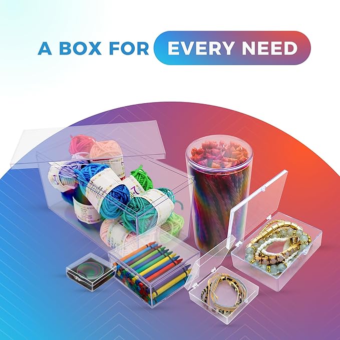 4 Clear Acrylic Boxes with Lid, 12.5"L x 8.5"W x 8.5"H, Made in USA, Diorama - Image 8