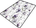 Watercolor Floral Runner: Moisture Barrier Area Rug by Snarena
