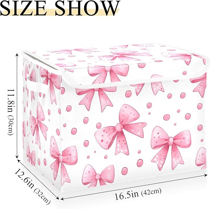 xigua Bows and Polka Dots Storage Bins - Image 3