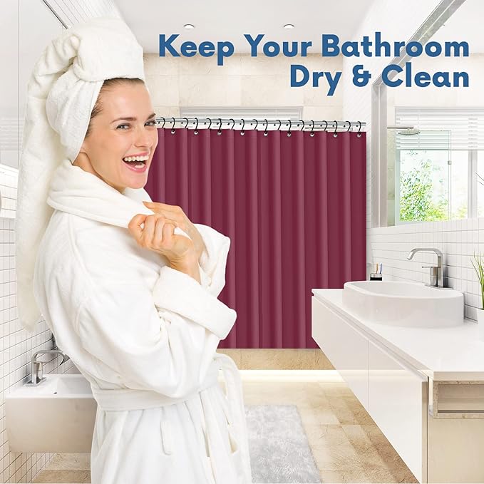 Premium Shower Curtain Liner, 6G PEVA Shower Curtain - Image 7