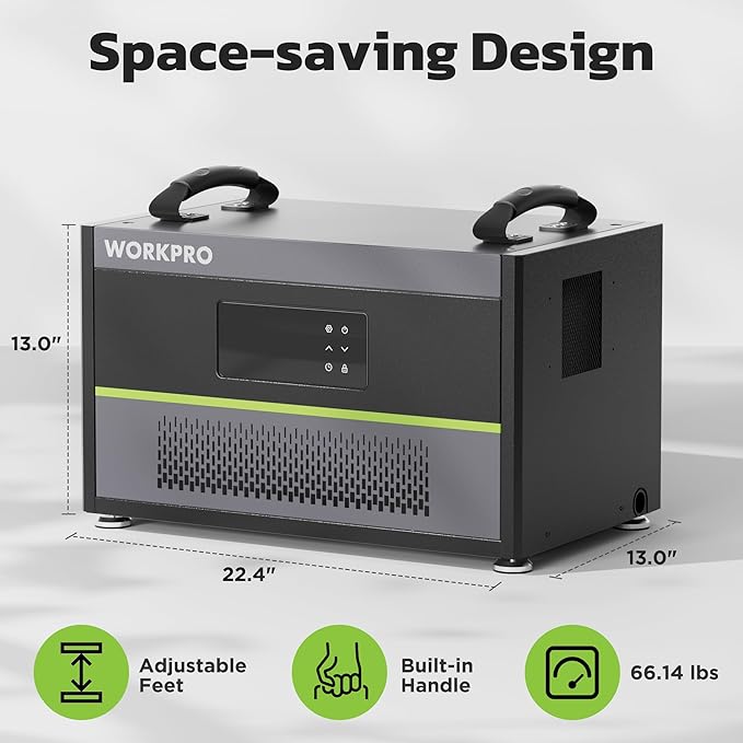 WORKPRO Crawl Space Dehumidifier, 145 Pint Commercial Dehumidifier - Image 9