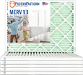 Filters Fast 12x12x1 Air Filter Merv 13, Made in the USA, Actual Size: 11.75" x by FiltersFast