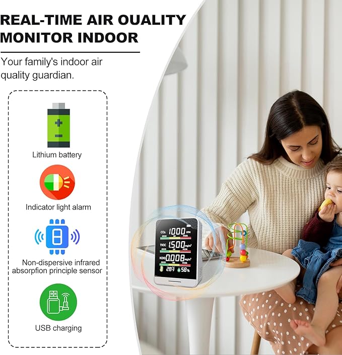 8-in-1 Air Quality Monitor | - Image 3