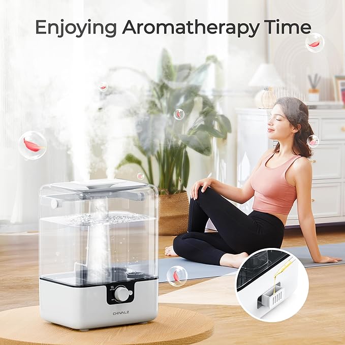 CHIVALZ Humidifiers for Bedroom, 6L Cool Mist Humidifiers for Baby Nursery - Image 5