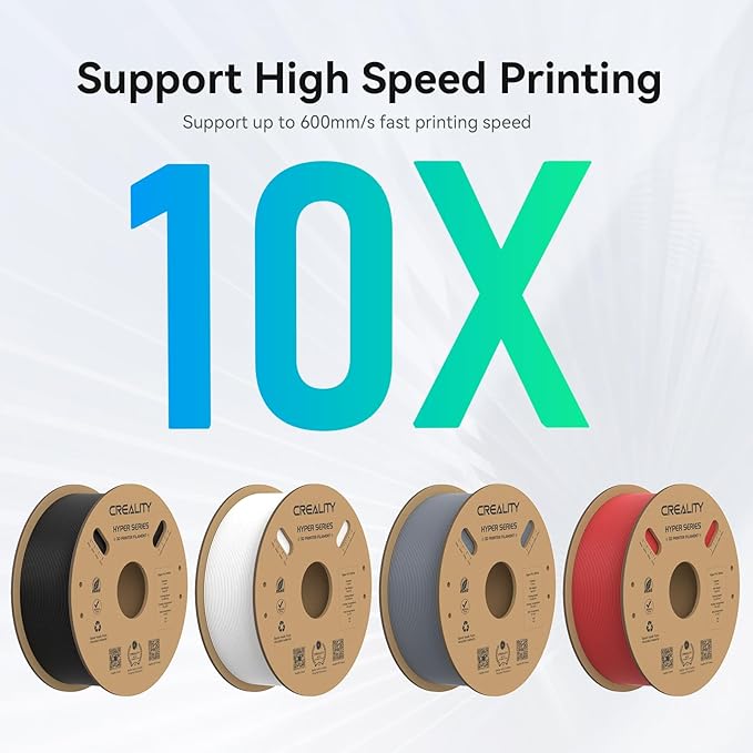 Creality Hyper PLA Filament 1.75mm, 30-600mm/s High Speed 3D Printer Filament - Image 4