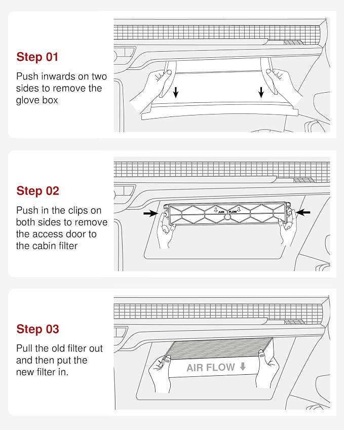 Puroma Cabin Air Filter with Activated Carbon, Replacement - Image 7