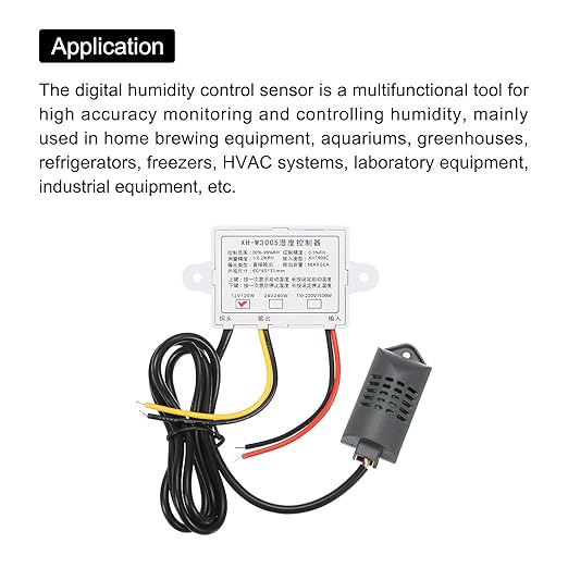 MECCANIXITY 12V DC LED Digital Humidity Meters Sensor Hygrometer Switch - Image 4