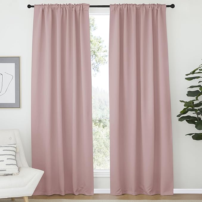 NICETOWN Light Reducing Curtain Panels Window Draperies - Image 2