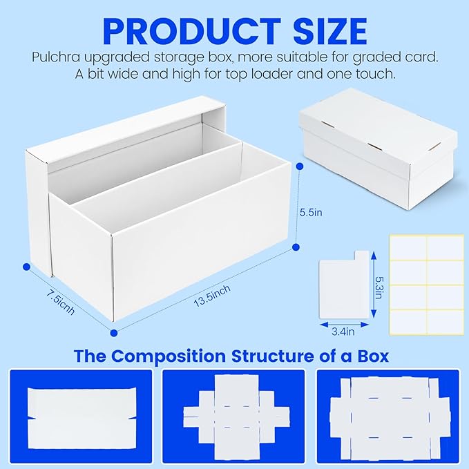 Pulchra 6 Pack Trading Graded Card Storage Box - Image 2