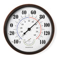 Indoor Outdoor Thermometer Wall Large Numbers Thermometer No Battery 12" by LUBYBG
