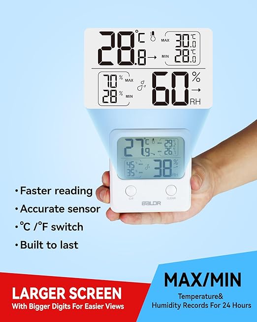 BALDR Digital Humidity Sensor & Thermometer - Image 3