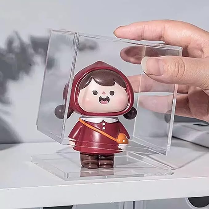 Acrylic Box with Lid 2 Pieces 4 * 4 * 4 Inch Clear Square Cube Plastic - Image 4