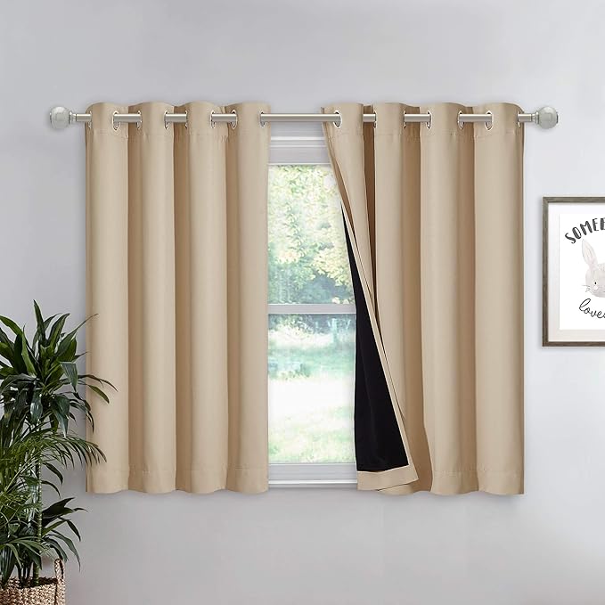 NICETOWN Cold Blocking Curtain, Bedroom Full Blackout Panel, Super Thick by NICETOWN