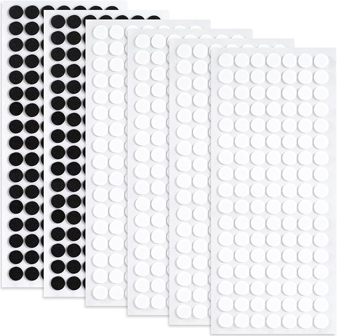 735 Pcs Small Felt Furniture Pads, Self-Adhesive EVA Foam Dot Circles, Round by Unknown
