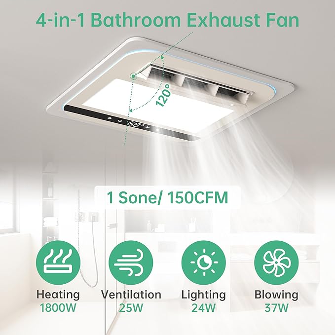 4-in-1 Bathroom Exhaust Fan - Image 2