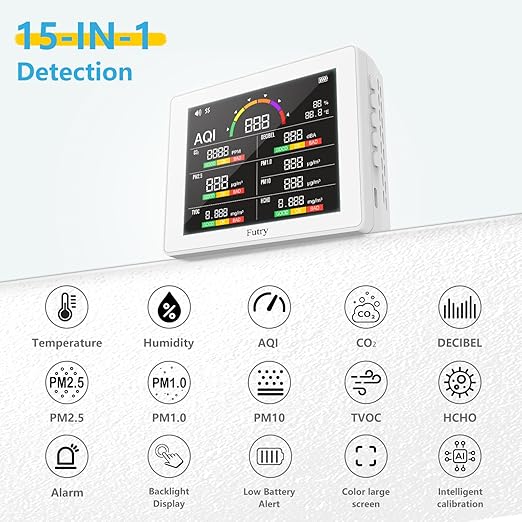 15-in-1 Smart Air Quality Monitor Indoor - Image 2