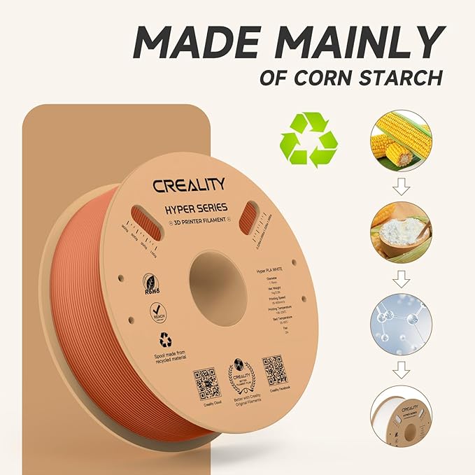 Official Creality Hyper PLA Filament 1.75mm, High Speed PLA 30-600mm/s Rapid 3D - Image 5