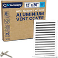 12x20 Inch Air Return Vent Cover Decorative – Premium Aluminum AC Vent Cover by LAMINAIRE