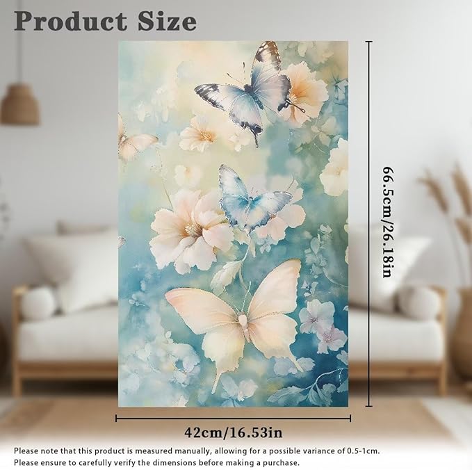 Butterfly Flower Headrest Cover Sofa Headrest Protective Covers Anti-Fade Couch - Image 7