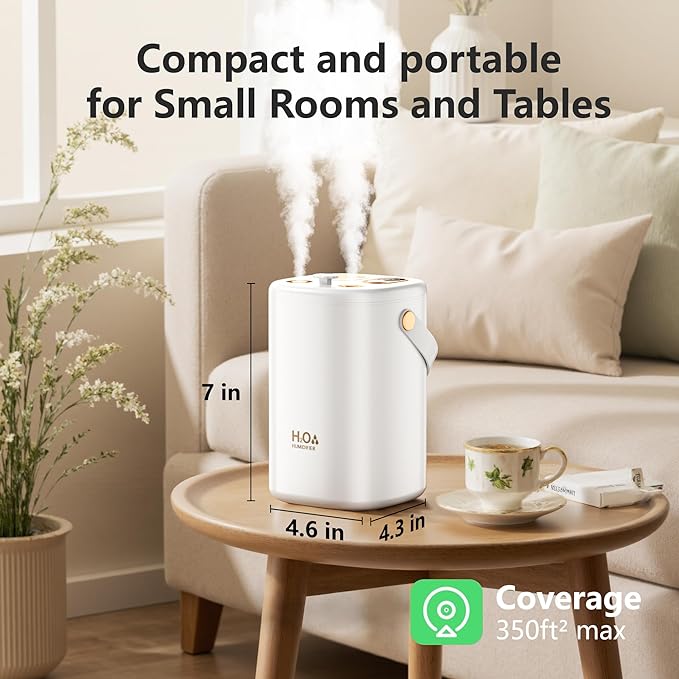 1L Cool Mist Ultrasonic Humidifier - Image 2
