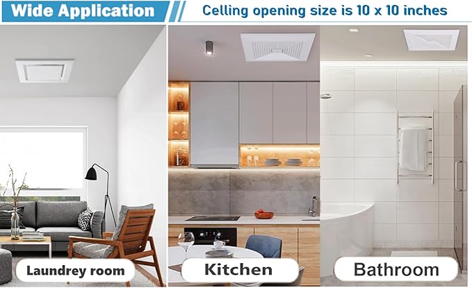 Nalle Ventilation Fan Ceiling Bathroom Exhaust Fan Extractor Fan （Style B） - Image 2