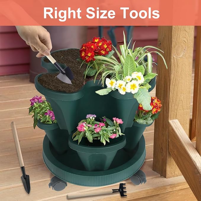 DUNCHATY Stackable Vertical Garden Planter - Image 7