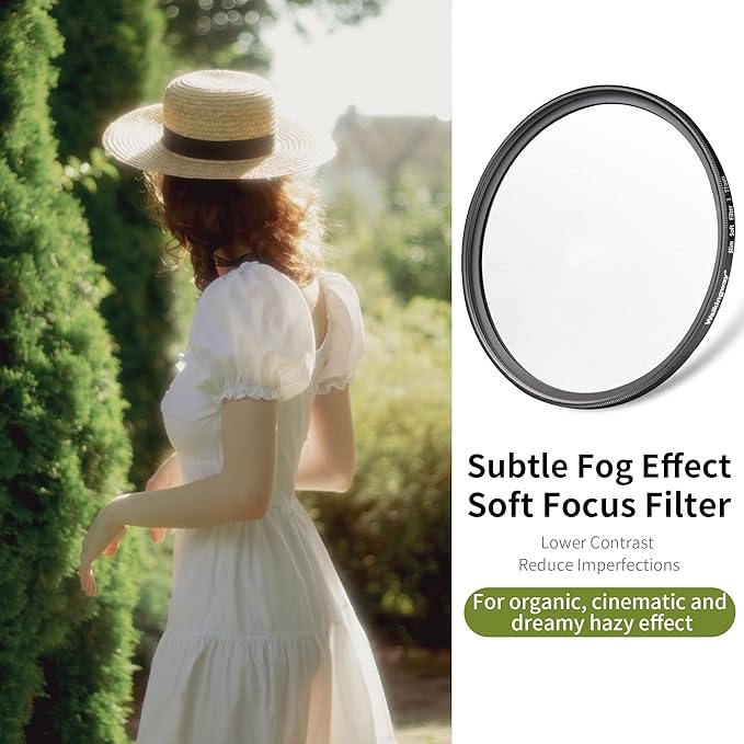 Walking Way 49MM Soft Focus Filter White Pro Mist Diffusion Filter Dreamy Fog - Image 2