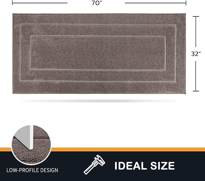 PURRUGS Dirt Trapping Door Mat 32" x 70", Non-Slip/Skid Machine Washable - Image 2