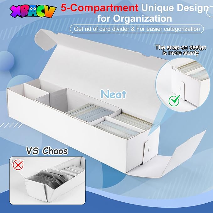 Laminated Trading Card Storage Box, Mtg Storage Card Box - Image 3