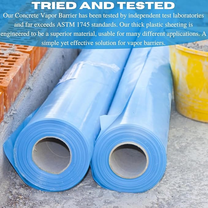 VBS - SEALCORE+ 20 Mil Concrete Vapor Barrier - Thick Plastic Sheet - Image 5