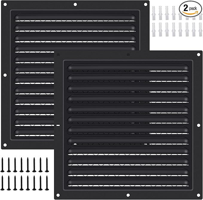 2 Pcs Attic Vent 10" X 10" Shed Vents Metal Gable Vents by SelNatural