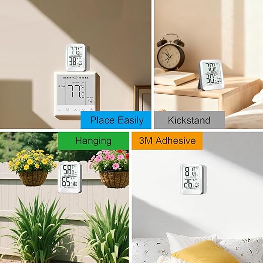 3 Pack Room Thermometer Indoor Hygrometer - Image 4