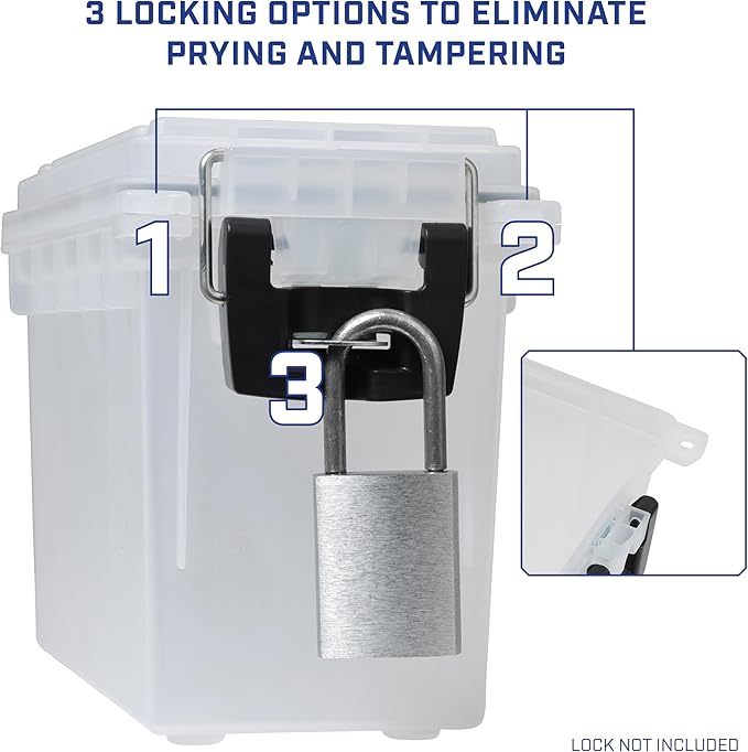 Sheffield 12758 4-Pack Ammo Storage Box, Stackable .30 Cal Field Boxes - Image 4