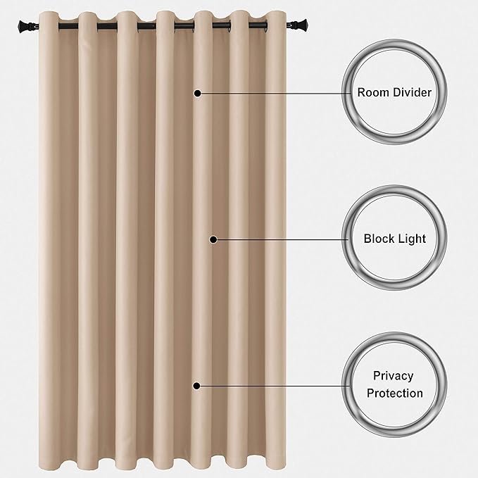 DWCN Total Privacy Room Divider Blackout Curtain - Image 4