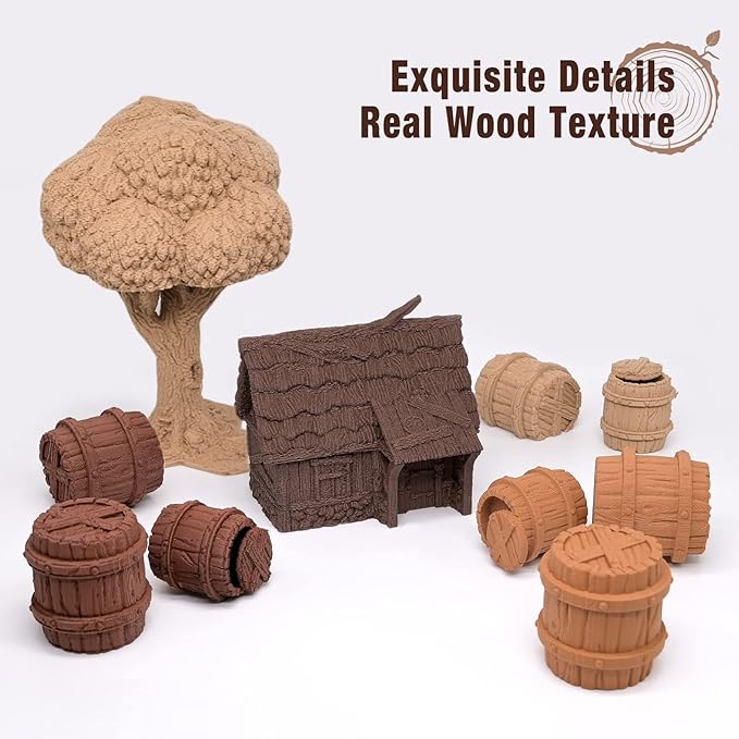OVV3D Wood 3D Printer Filament Bundle, Wood PLA Filament 1.75mm Bundle - Image 4