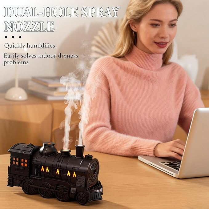 Train Diffuser 300ML Essential Oil Diffuser Cool Mist Humidifier Aroma Diffuser - Image 3