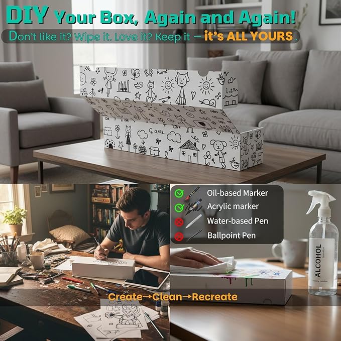 Card Box for Trading Cards Storage Box, Laminated Card Storage Box - Image 4