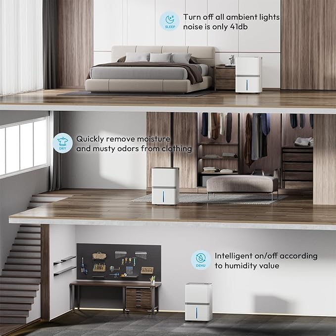 Dehumidifier for Basement, 95 Pint Smart Home Dehumidifier - Image 7