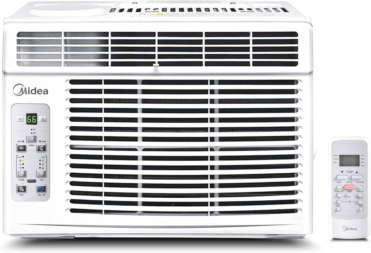 Midea 5, 000 BTU Window Air Conditioner, Cools up to 150 Sq. Ft. by Makeyourselfathome