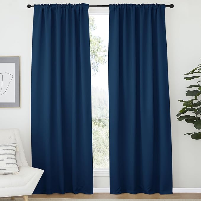 NICETOWN Bedroom Blackout Draperies and Window Treatment- 52 Width X 72 Length - Image 2