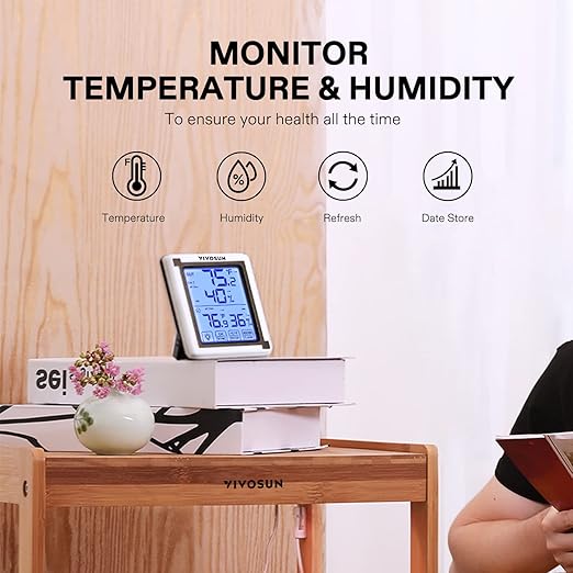 VIVOSUN Remote Sensor for Wireless Thermometer and Hygrometer - Image 2
