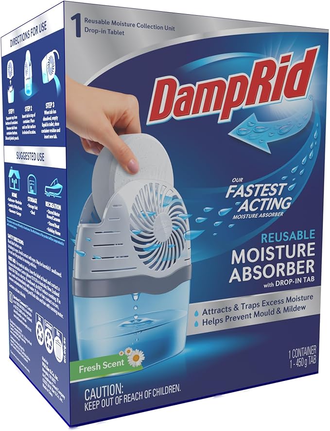 DampRid Fresh Scent Drop-In Tab Moisture Absorber Starter Kit - Image 2