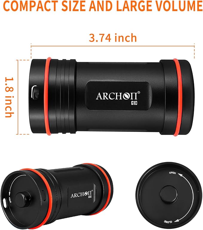 ARCHON Aluminum Alloy Waterproof Car Key Holder FOB Case, Keychain Dry Storage - Image 2