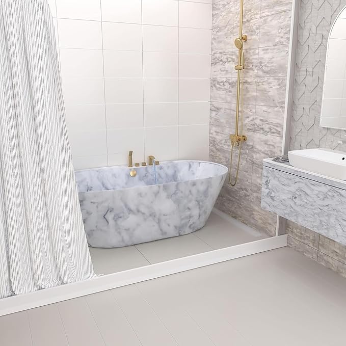Collapsible Shower Threshold Water Dam, 2025 Upgraded 67'' Shower Water Stopper - Image 9