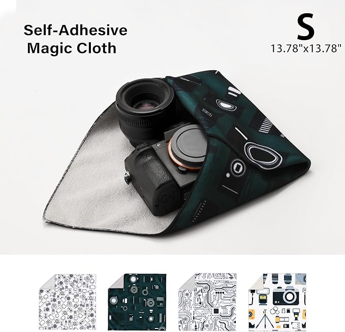 Camera Wrap, Anti-Scratch Lens Protective Wrap pouche, Magic Self-Adhesive Cloth - Image 2