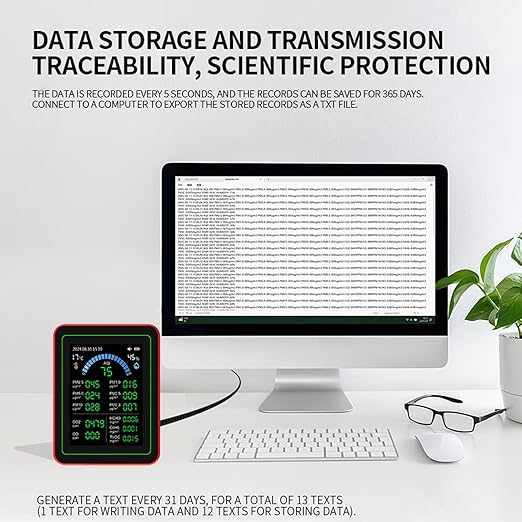 18 in 1 Air Quality Tester for Home, Indoor Air Quality Monitor, - Image 9
