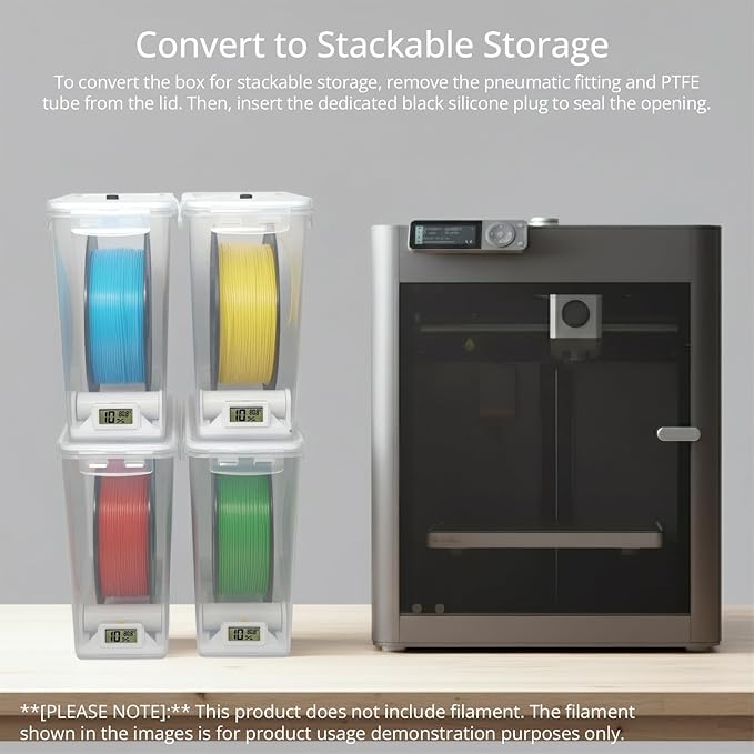 3D Printing Filament Storage Box, Dryer Box Continuous Filament Sealing and - Image 7