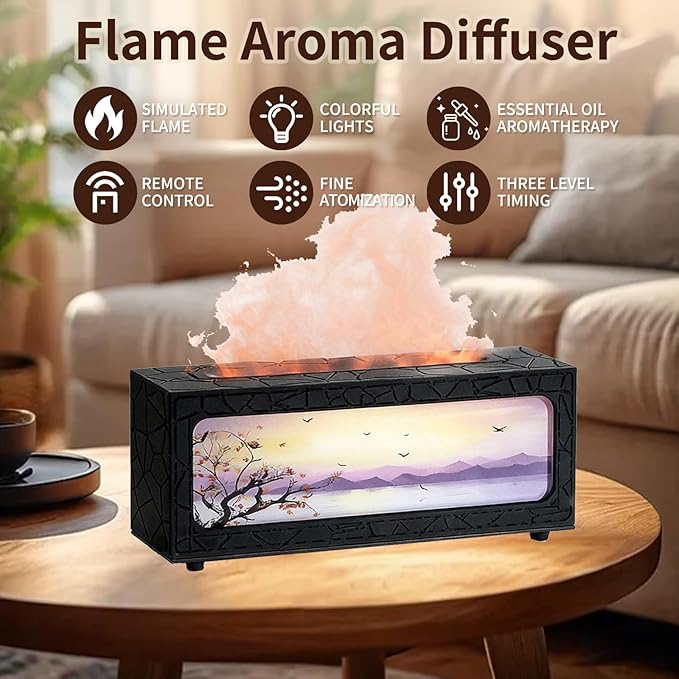 Fireplace Flame Essential Oil Diffuser - Image 4
